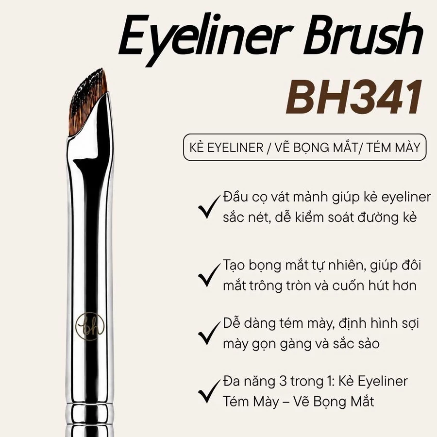 Cọ Kẻ Mắt BH Cosmetics Eyeliner Brush BH341